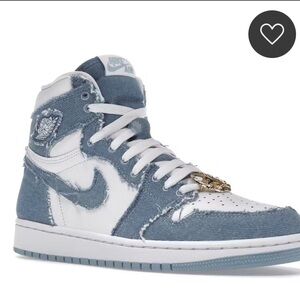 Nike Air Jordan 1 Retro High OG Denim White / Boarder Blue Women’s size 8